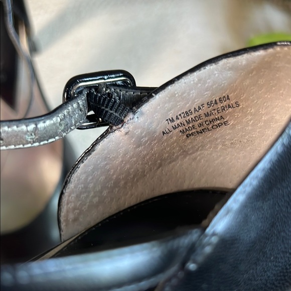 👠Apostrophe Vintage Black Peep Toe Heels - Picture 11 of 16